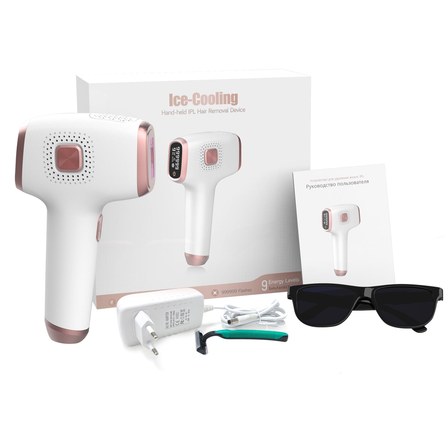 IPL Hair Removal Device with Ice Cooling Femiva