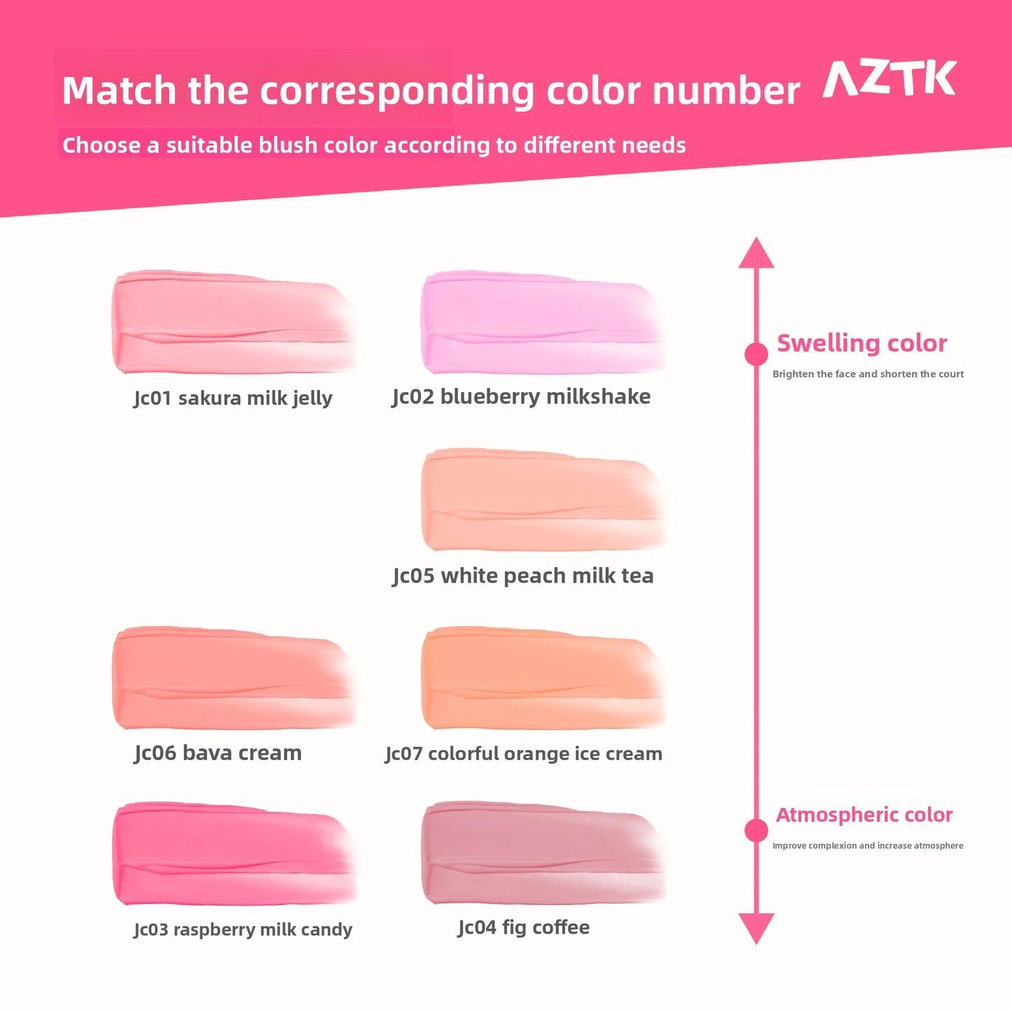 AZTK Liquid Blush Highlighter Contour Stick - Creamy Matte Natural Flush,Face Sculpting & Lifting Effect,Long Lasting Cheek Tint Femiva