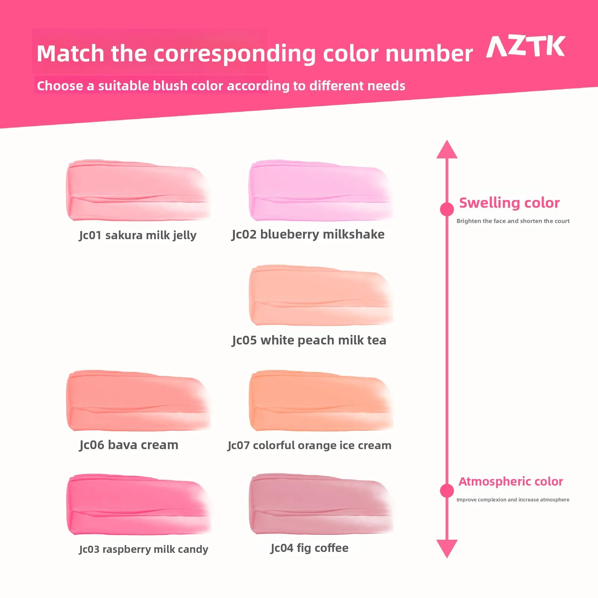 AZTK Liquid Blush Highlighter Contour Stick - Creamy Matte Natural Flush,Face Sculpting & Lifting Effect,Long Lasting Cheek Tint Femiva