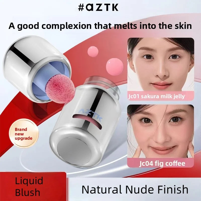 AZTK Liquid Blush Highlighter Contour Stick - Creamy Matte Natural Flush,Face Sculpting & Lifting Effect,Long Lasting Cheek Tint Femiva
