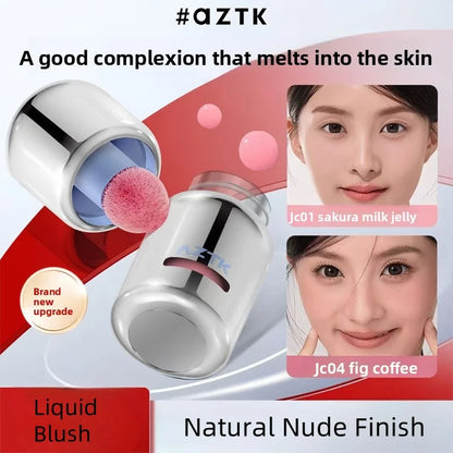 AZTK Liquid Blush Highlighter Contour Stick - Creamy Matte Natural Flush,Face Sculpting & Lifting Effect,Long Lasting Cheek Tint Femiva