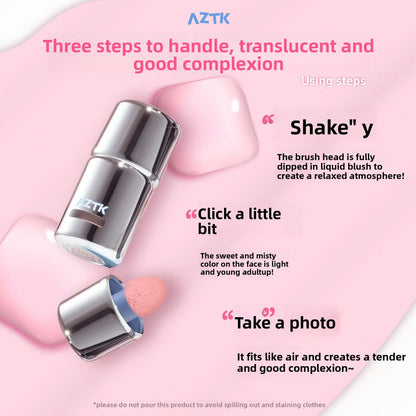 AZTK Liquid Blush Highlighter Contour Stick - Creamy Matte Natural Flush,Face Sculpting & Lifting Effect,Long Lasting Cheek Tint Femiva